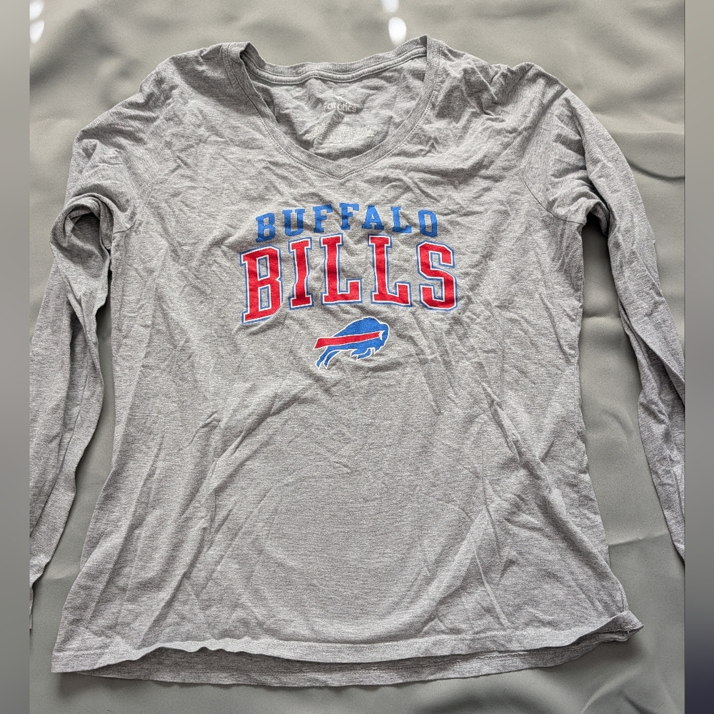 Fanatics Heather Gray Tee with White Logo